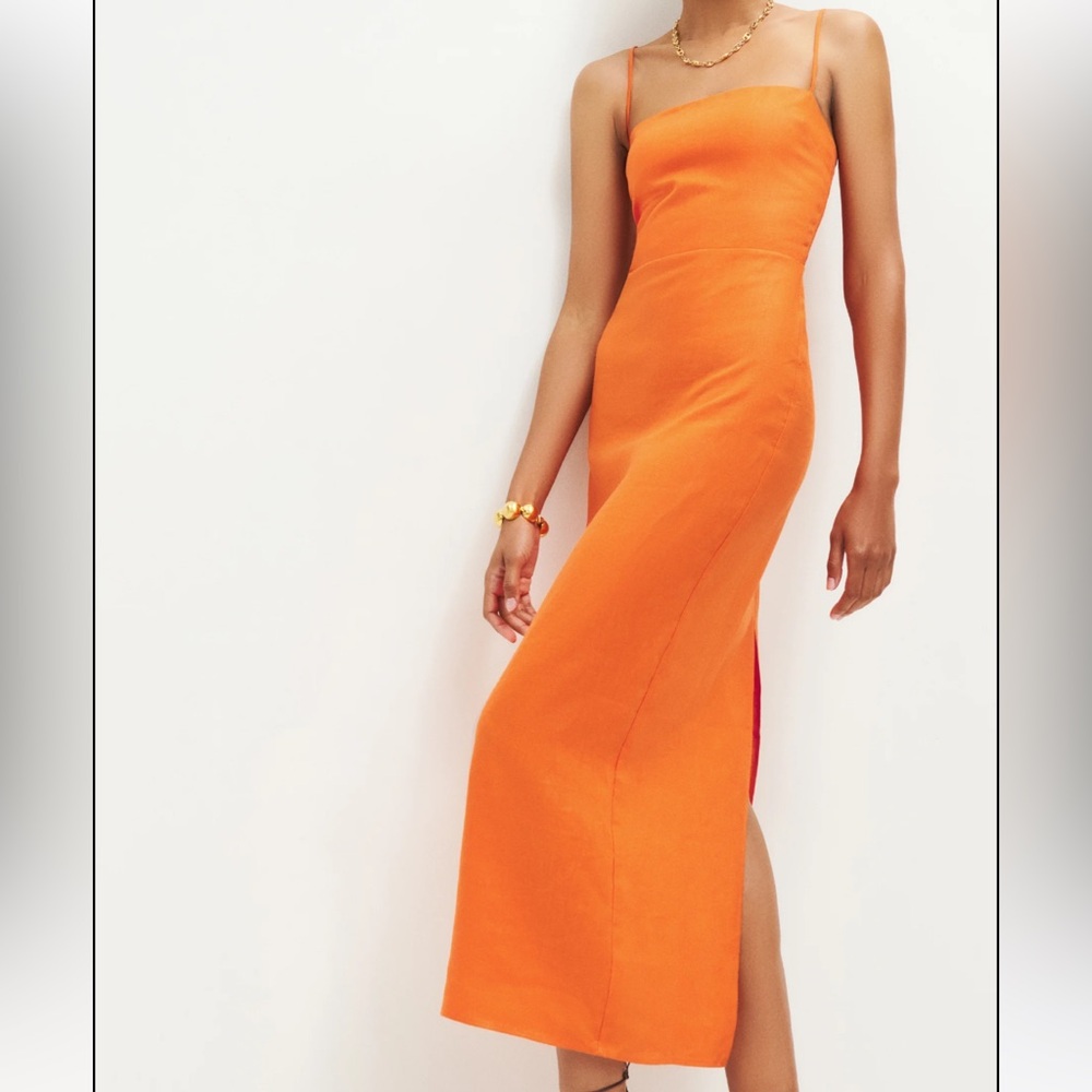 Reformation - Frankie Linen Dress, OWO!